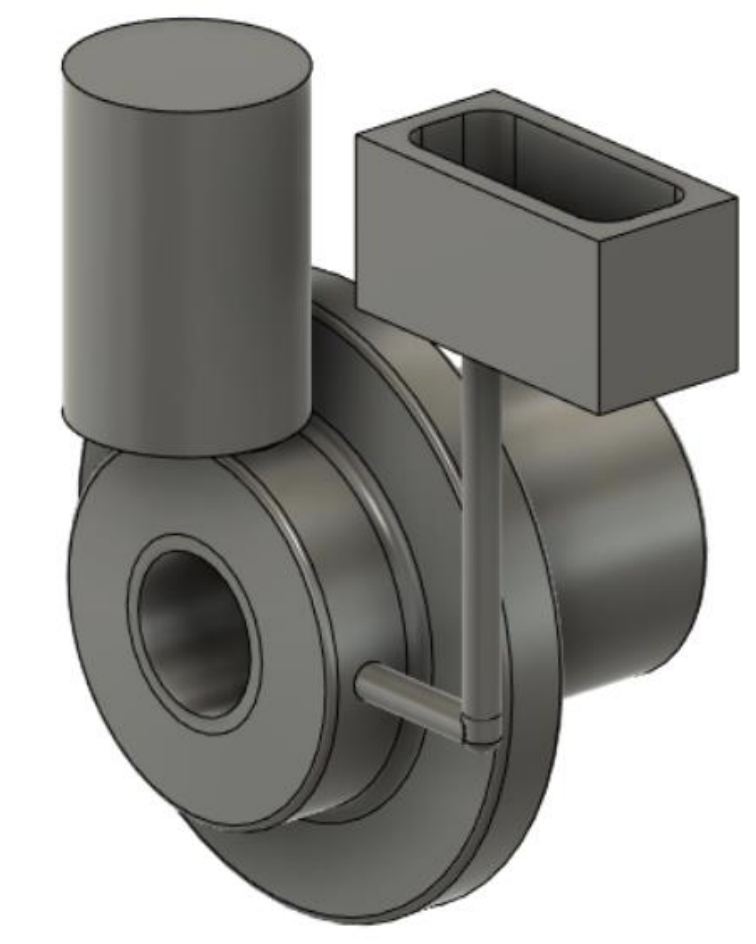 Casting model with riser and gating elements